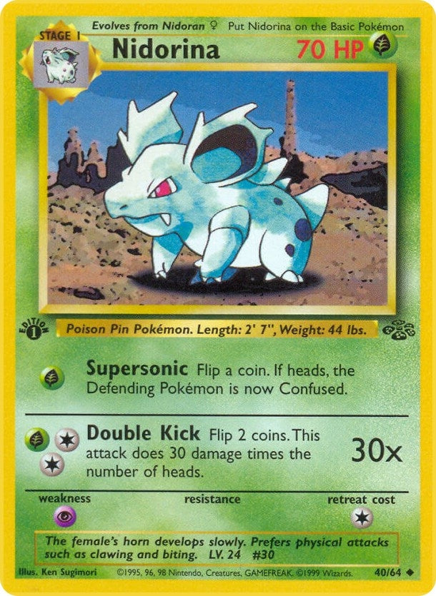 Nidorina (40/64) (Jungle) Pokemon
