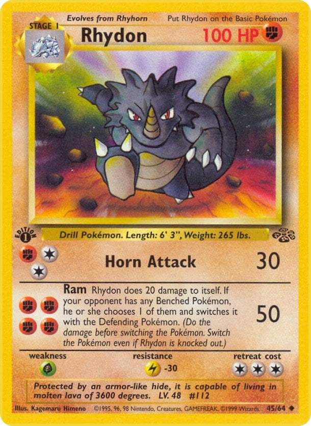 Rhydon (45/64) (Jungle) Pokemon
