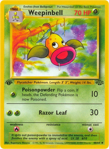 Weepinbell (48/64) (Jungle) (JU) Pokemon