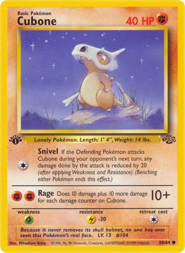 Cubone (50/64) (Jungle) Pokemon