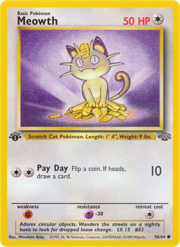 Meowth (56/64) (Jungle) Pokemon