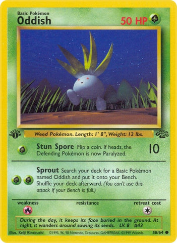 Oddish (58/64) (Jungle) Pokemon