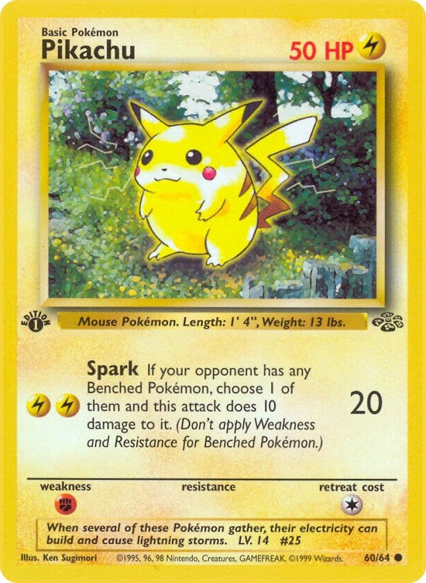 Pikachu (60/64) (Jungle) Pokemon