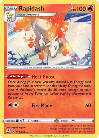 Image for Rapidash (022/195) (SWSH12: Silver Tempest) - Pokemon