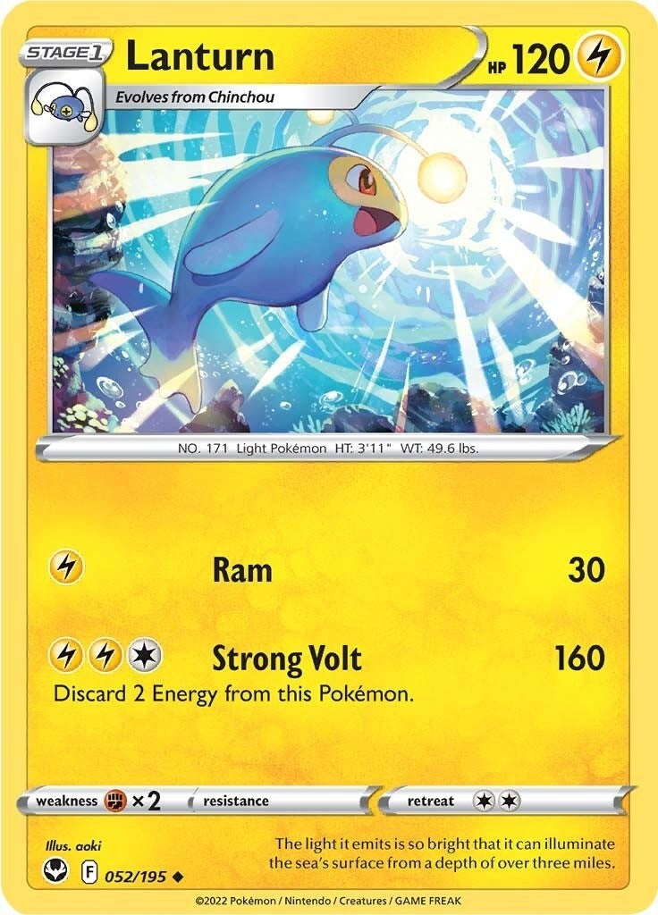 Image for Lanturn (052/195) (SWSH12: Silver Tempest) - Pokemon