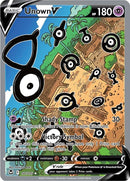 Unown V (Alternate Full Art) (177/195) (SWSH12: Silver Tempest) Pokemon