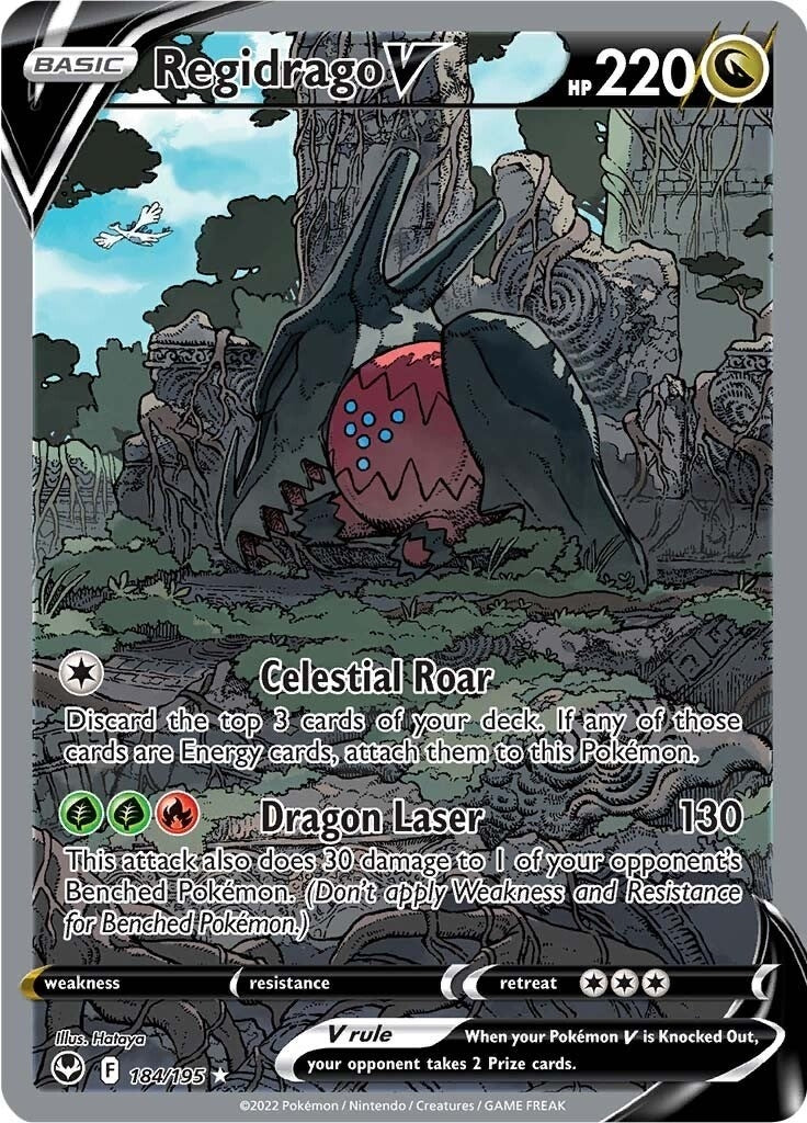 Regidrago V (Alternate Full Art) (184/195) (SWSH12: Silver Tempest) Pokemon
