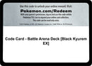 Image for Code Card - Battle Arena Deck [Black Kyurem EX] (SM - Guardians Rising) (SM02) - Pokemon