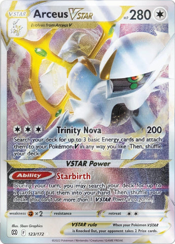 Arceus VSTAR - 123/172 (Metal Card) (123/172) (Miscellaneous Cards & Products) (MCAP) Pokemon