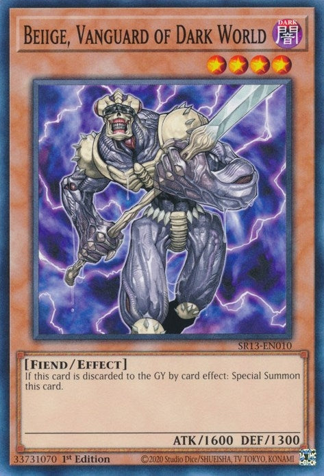 Beiige, Vanguard of Dark World (SR13-EN010) (Structure Deck: Dark World) YuGiOh