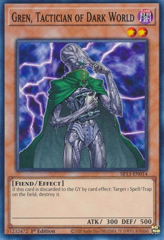 Gren, Tactician of Dark World (SR13-EN014) (Structure Deck: Dark World) YuGiOh