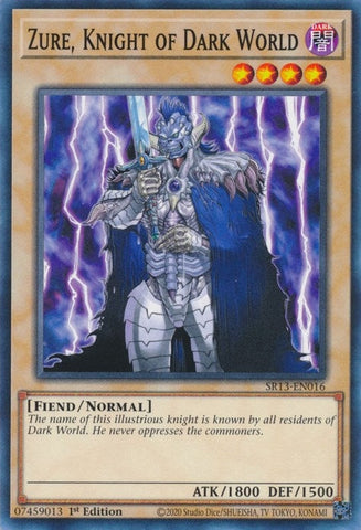 Zure, Knight of Dark World (SR13-EN016) (Structure Deck: Dark World) YuGiOh