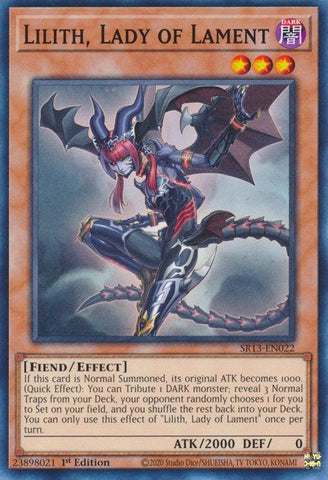 Lilith, Lady of Lament (SR13-EN022) (Structure Deck: Dark World) YuGiOh