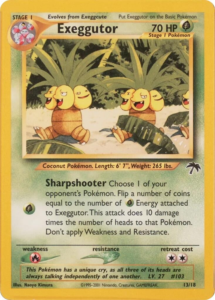 Image for Exeggutor (13/18) (Southern Islands) (SI) - Pokemon