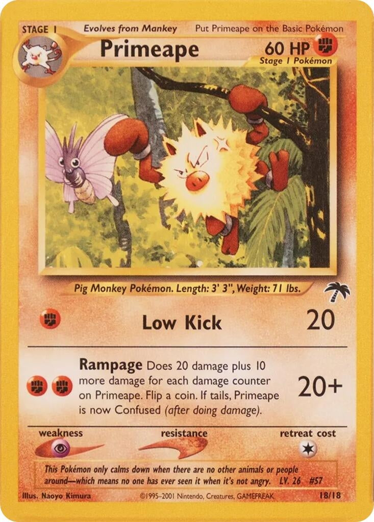 Image for Primeape (18/18) (Southern Islands) (SI) - Pokemon