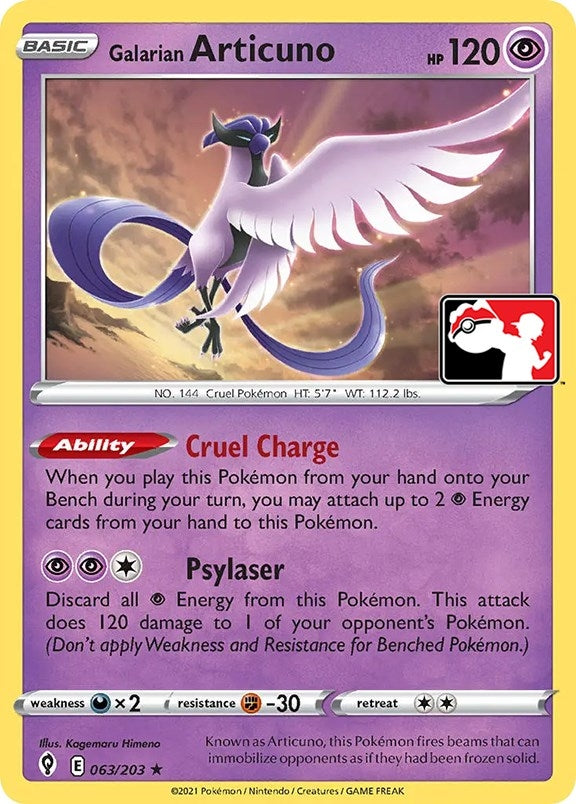 Image for Galarian Articuno (063/203) (Prize Pack Series Cards) - Pokemon