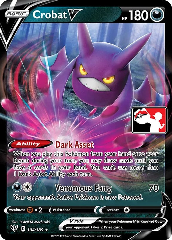 Image for Crobat V (104/189) (Prize Pack Series Cards) - Pokemon