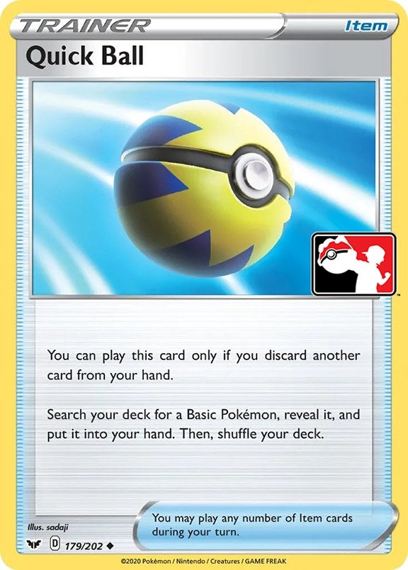 Image for Quick Ball (179/202) (Prize Pack Series Cards) - Pokemon