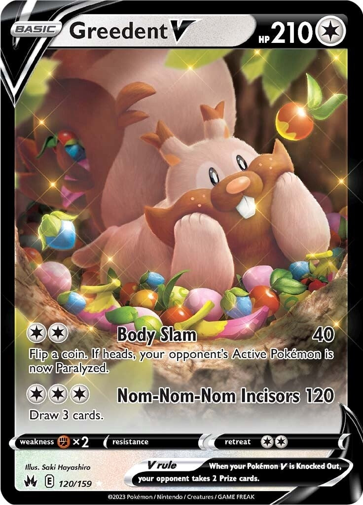 Image for Greedent V (120/159) (Crown Zenith) - Pokemon