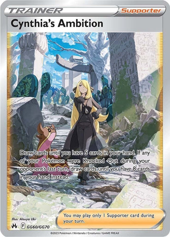 Image for Cynthia's Ambition (GG60/GG70) (Crown Zenith: Galarian Gallery) - Pokemon