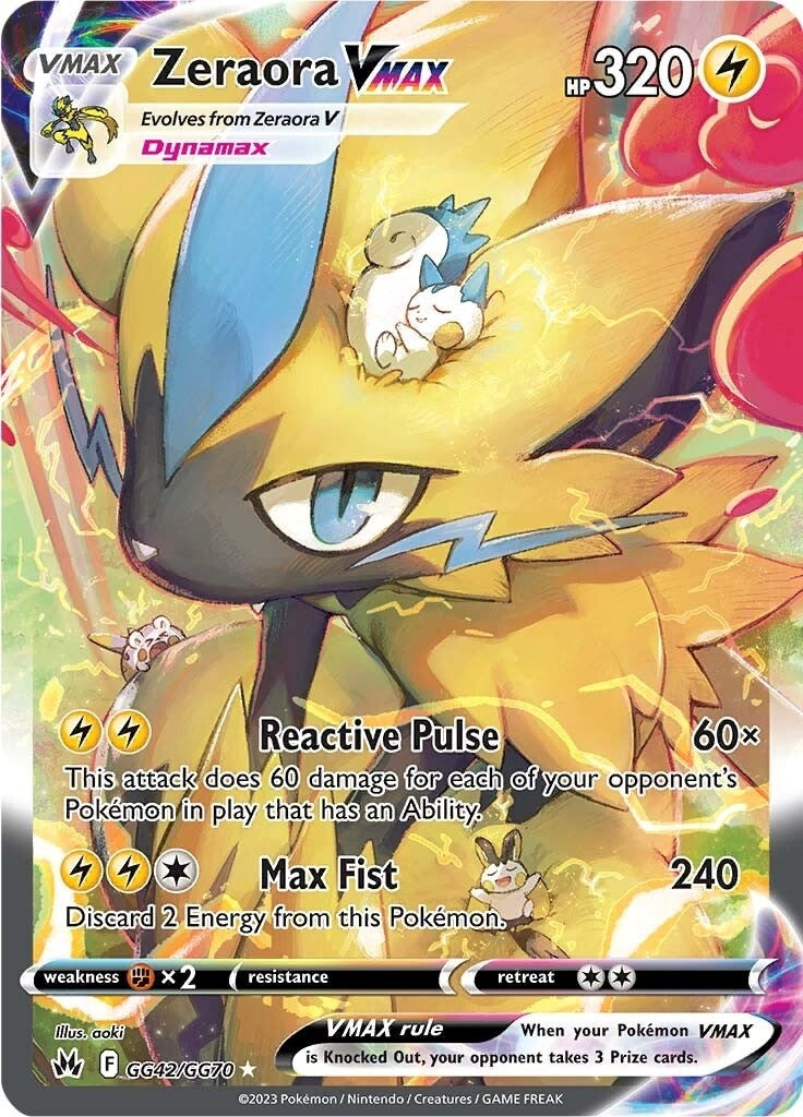 Image for Zeraora VMAX (GG42/GG70) (Crown Zenith: Galarian Gallery) - Pokemon