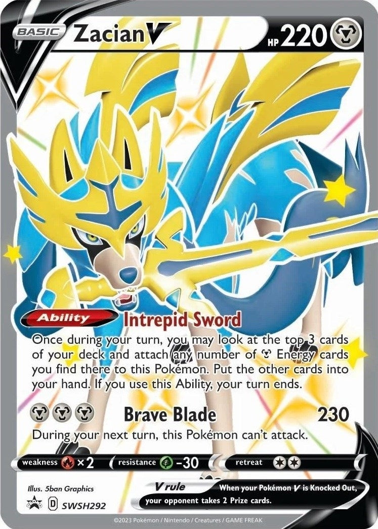 Zacian V (Shiny) - SWSH292 (SWSH292) (SWSH: Sword & Shield Promo Cards) (SWSD) Pokemon