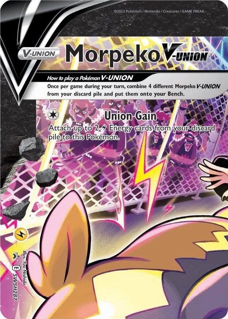 Morpeko V-Union - SWSH287 (SWSH287) (SWSH: Sword & Shield Promo Cards) (SWSD) Pokemon