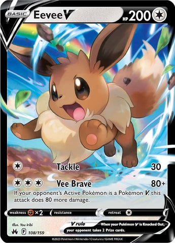 Image for Eevee V (108/159) (Crown Zenith) - Pokemon