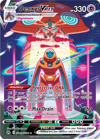 Image for Deoxys VMAX (GG45/GG70) (Crown Zenith: Galarian Gallery) - Pokemon