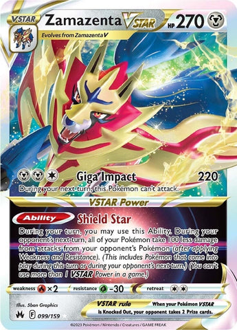 Image for Zamazenta VSTAR (099/159) (Crown Zenith) - Pokemon