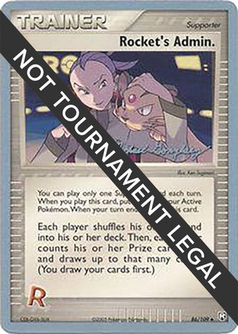 Image for Rocket's Admin. - 2005 (Michael Gonzalez) (86/109) (World Championship Decks) (WCD) - Pokemon