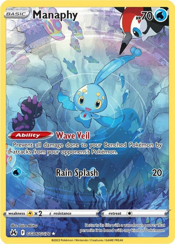 Image for Manaphy (GG06/GG70) (Crown Zenith: Galarian Gallery) - Pokemon