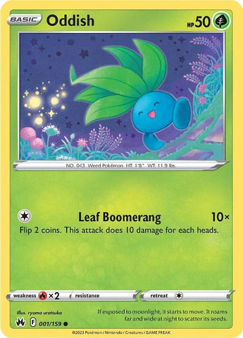 Image for Oddish (001/159) (Crown Zenith) - Pokemon