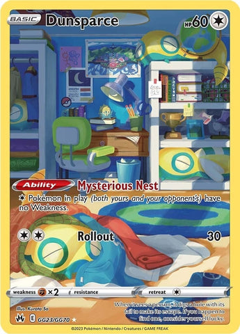 Image for Dunsparce (GG23/GG70) (Crown Zenith: Galarian Gallery) - Pokemon