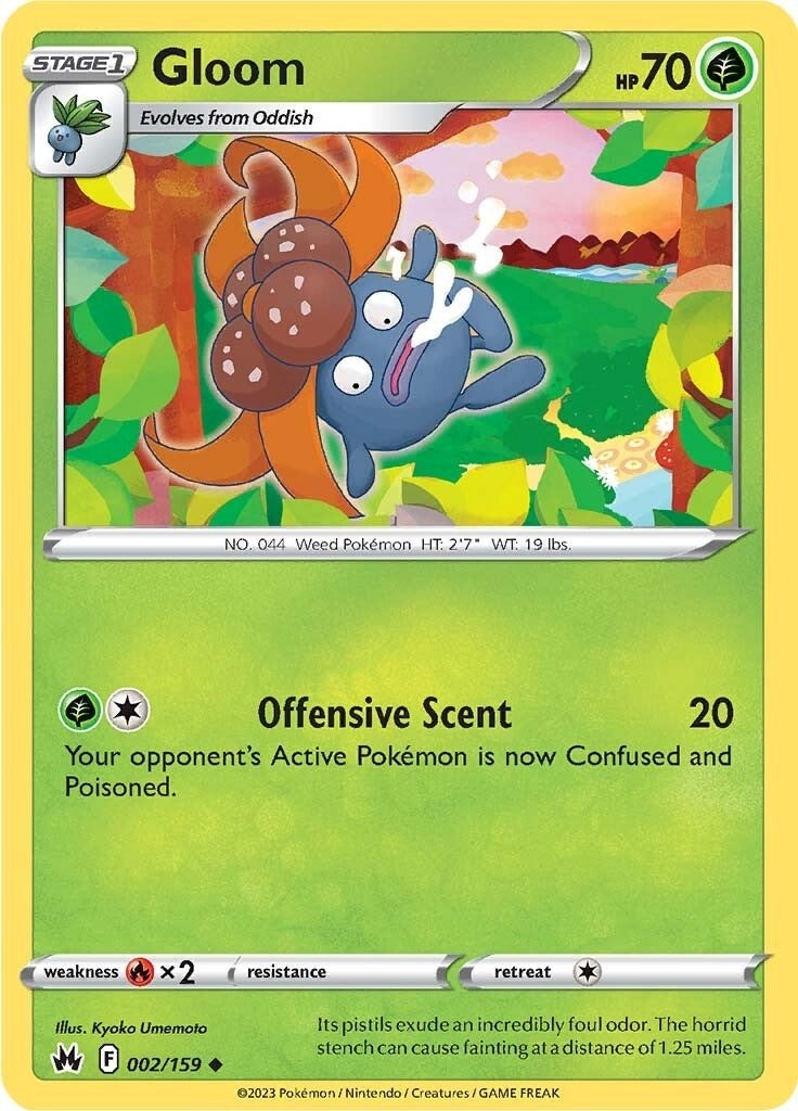Image for Gloom (002/159) (Crown Zenith) - Pokemon