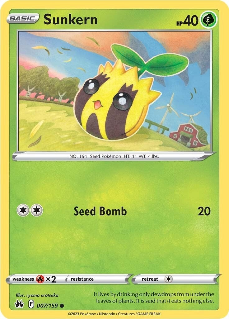 Image for Sunkern (007/159) (Crown Zenith) - Pokemon