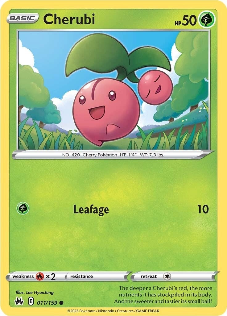 Image for Cherubi (011/159) (Crown Zenith) - Pokemon