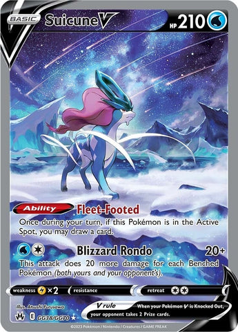 Image for Suicune V (GG38/GG70) (Crown Zenith: Galarian Gallery) - Pokemon