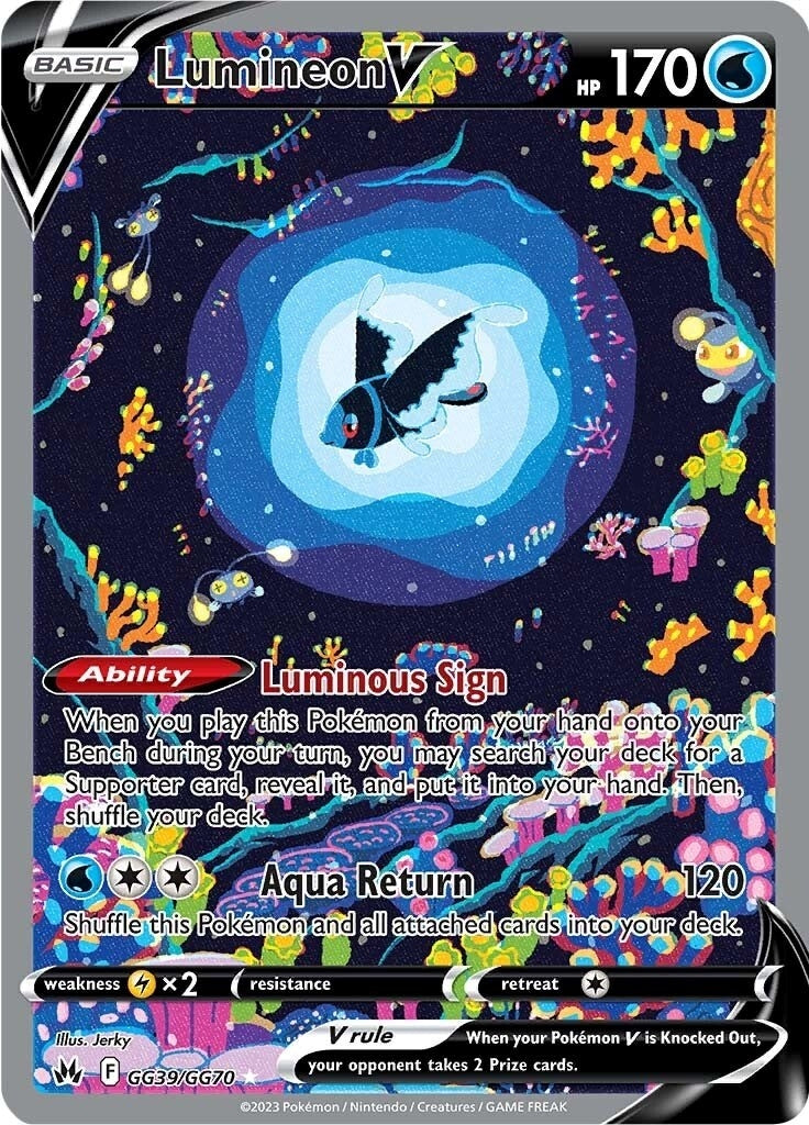 Image for Lumineon V (GG39/GG70) (Crown Zenith: Galarian Gallery) - Pokemon