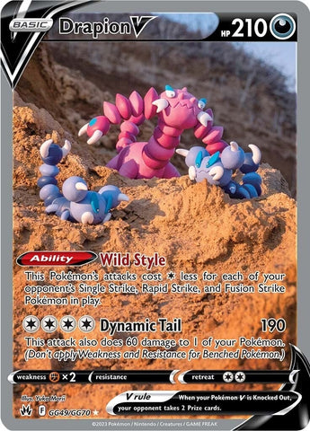 Image for Drapion V (GG49/GG70) (Crown Zenith: Galarian Gallery) - Pokemon