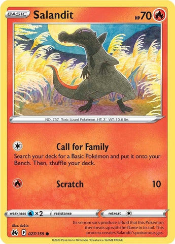 Image for Salandit (027/159) (Crown Zenith) - Pokemon