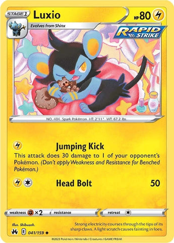 Image for Luxio (41) (041/159) (Crown Zenith) - Pokemon