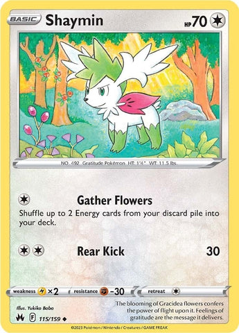 Image for Shaymin (115/159) (Crown Zenith) - Pokemon