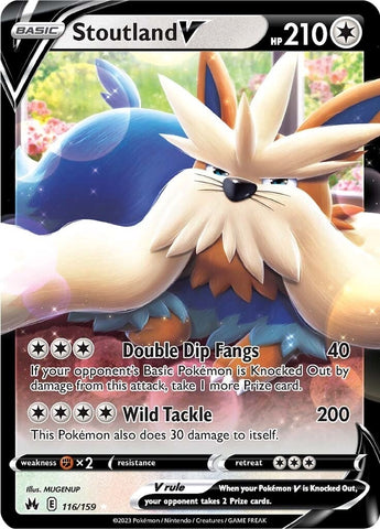 Image for Stoutland V (116/159) (Crown Zenith) - Pokemon