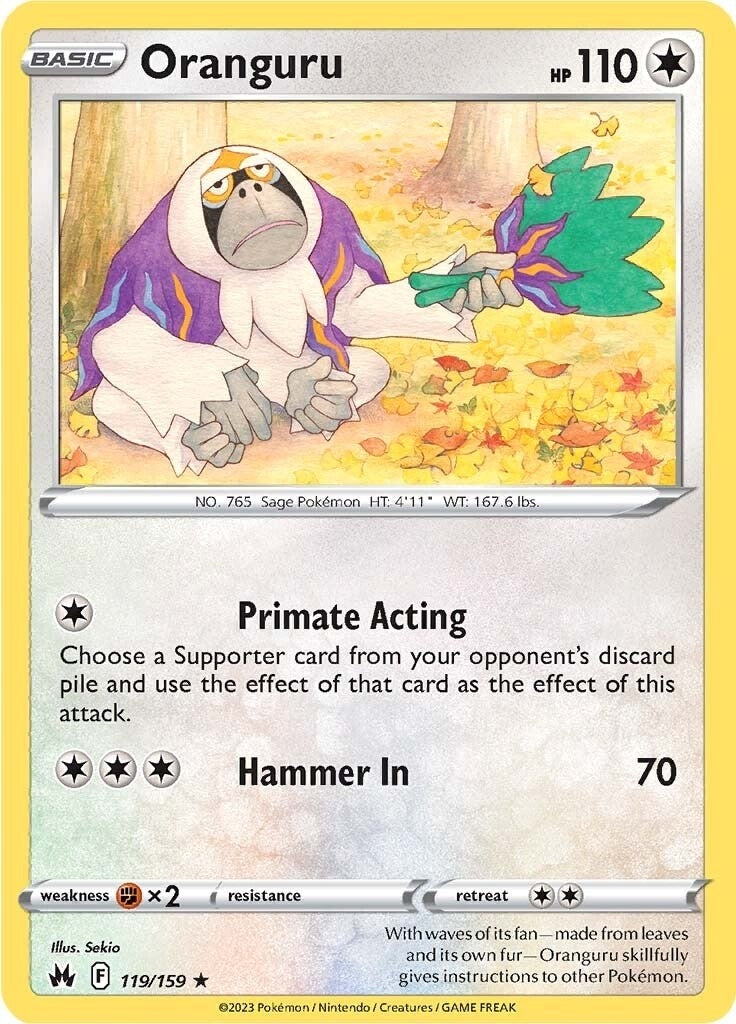 Image for Oranguru (119/159) (Crown Zenith) - Pokemon