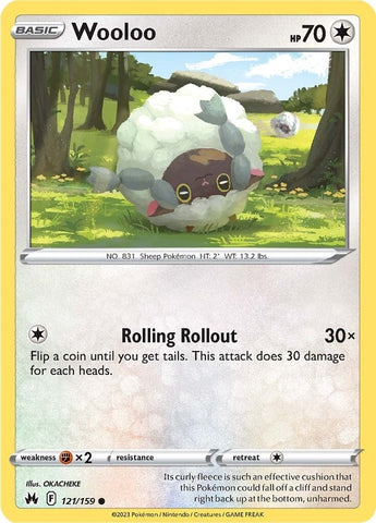 Image for Wooloo (121/159) (Crown Zenith) - Pokemon