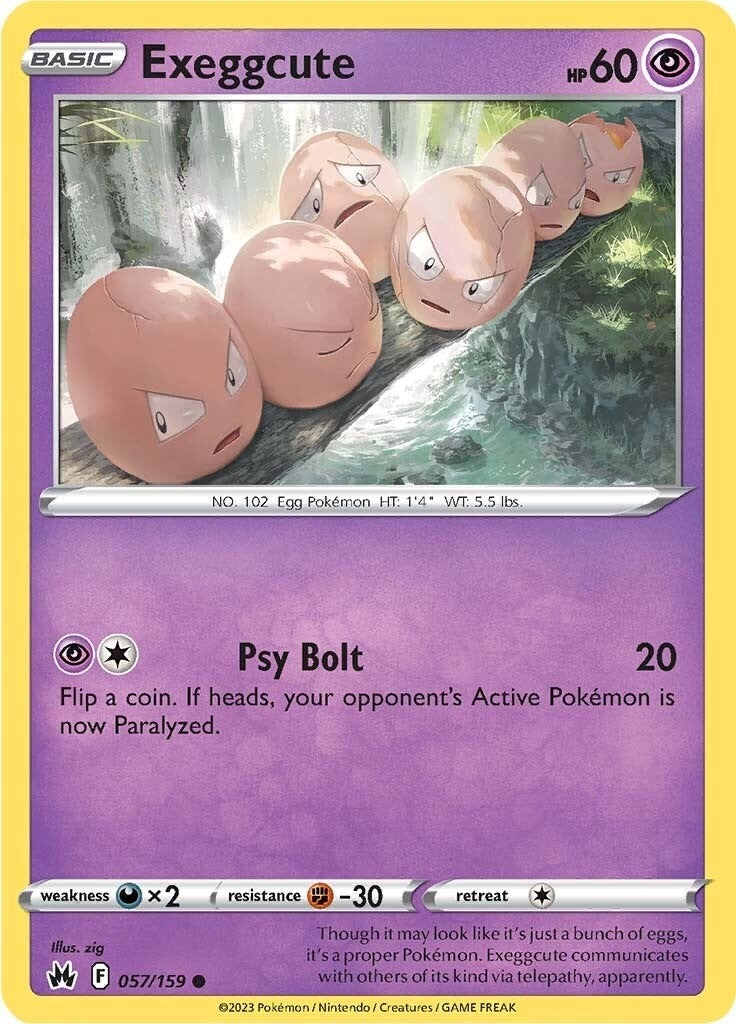 Image for Exeggcute (057/159) (Crown Zenith) - Pokemon