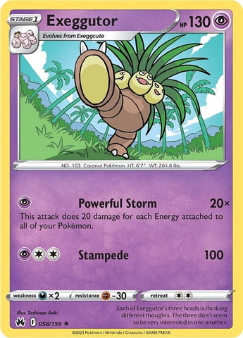 Image for Exeggutor (058/159) (Crown Zenith) - Pokemon