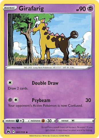 Image for Girafarig (061/159) (Crown Zenith) - Pokemon