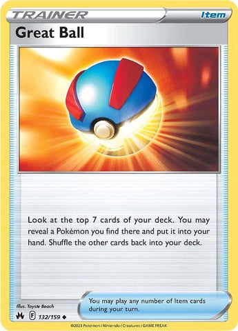Image for Great Ball (132/159) (Crown Zenith) - Pokemon
